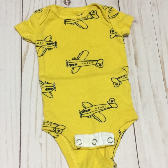 yellow newborn onesie